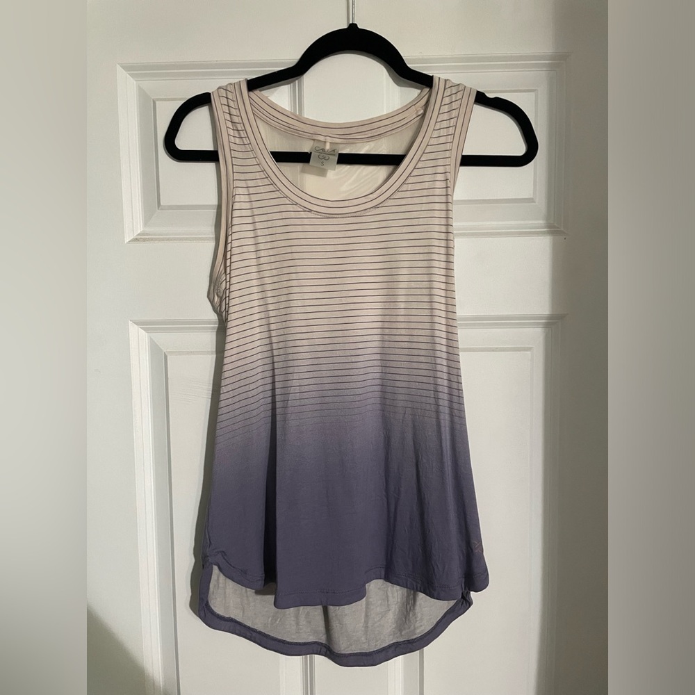 Calia Purple Ombré Striped Tank